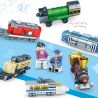 Kazi KY98222 98222 non  XE LỬA SÁNG TẠO THÀNH PHỐ bộ đồ chơi xếp lắp ráp ghép mô hình Mini Modular Đường Phố Thu Nhỏ 354 khối