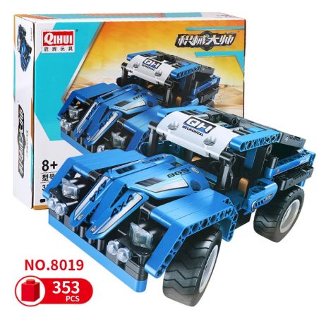QIHUI 8019 non  XE Ô TÔ ĐỊA HÌNH BÁN TẢI ĐIỀU KHIỂN TỪ XA bộ đồ chơi xếp lắp ráp ghép mô hình  Kỹ Thuật Công Nghệ Cao Mô Hình Phương Tiện 353 khối