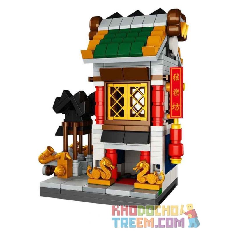 LEPIN 03061D non Lego DÀN NHẠC DÂY bộ đồ chơi xếp lắp ráp ghép mô hình Mini Modular Đường Phố Thu Nhỏ 346 khối