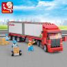 SLUBAN M38-B0338 B0338 0338 M38B0338 38-B0338 non  XE TẢI CHỞ HÀNG ĐÔI HATCHBACK bộ đồ chơi xếp lắp ráp ghép mô hình City Thành Phố 345 khối