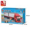 SLUBAN M38-B0338 B0338 0338 M38B0338 38-B0338 non  XE TẢI CHỞ HÀNG ĐÔI HATCHBACK bộ đồ chơi xếp lắp ráp ghép mô hình City Thành Phố 345 khối