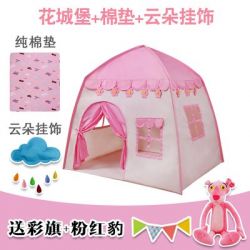 Lều ngôi nhà màu hồng
