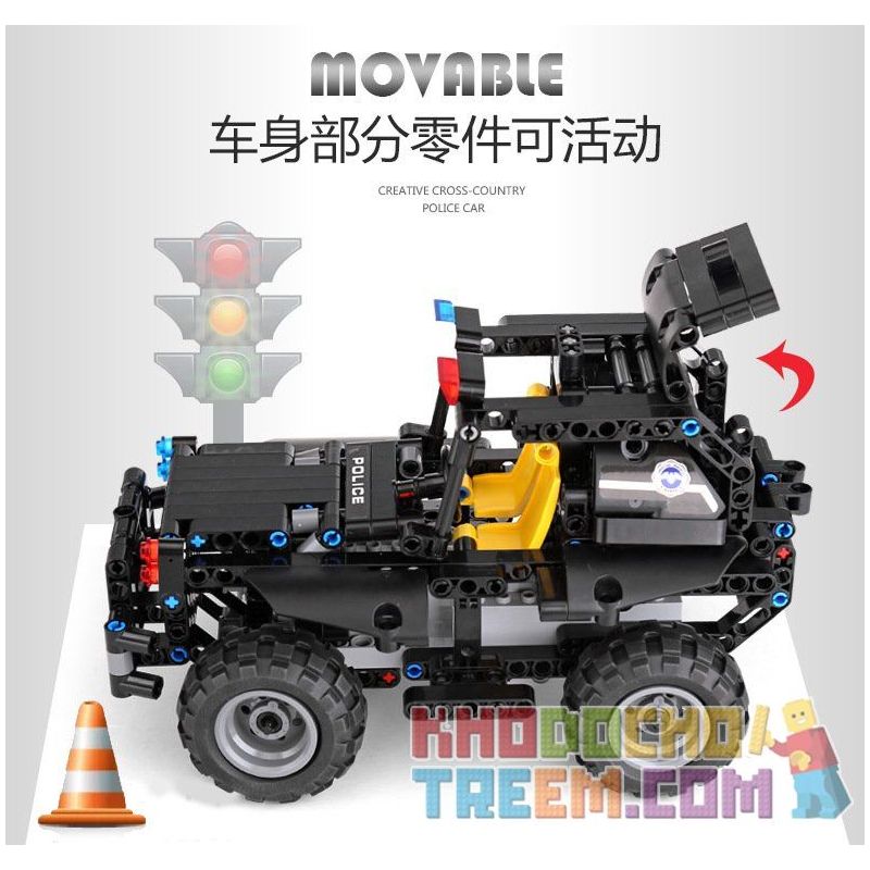 MouldKing 13005 Mould King 13005 non  XE TUẦN TRA CẢNH SÁT bộ đồ chơi xếp lắp ráp ghép mô hình  GLORY GUARDIANS Kỹ Thuật Công Nghệ Cao Mô Hình Phương Tiện 334 khối