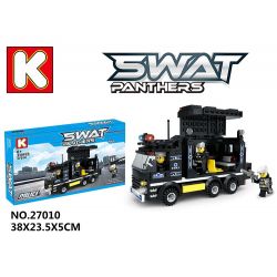 LE DI PIN 27010 Xếp hình kiểu  SWAT SPECIAL FORCE Van Xe Thùng Của Lực Lượng Cảnh Sát đặc Biệt 338 khối