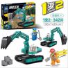 Kazi KY80453 80453 non  MÁY XÚC-01X XÚC-02R bộ đồ chơi xếp lắp ráp ghép mô hình City CONSTRUCTION Thành Phố 342 khối
