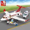 SLUBAN M38-B0370 B0370 0370 M38B0370 38-B0370 non  MÁY BAY CỨU THƯƠNG bộ đồ chơi xếp lắp ráp ghép mô hình City AVIATION Thành Phố 335 khối