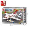 SLUBAN M38-B0370 B0370 0370 M38B0370 38-B0370 non  MÁY BAY CỨU THƯƠNG bộ đồ chơi xếp lắp ráp ghép mô hình City AVIATION Thành Phố 335 khối