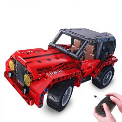 QIHUI 8017 non  XE SUV JEEP ĐỎ bộ đồ chơi xếp lắp ráp ghép mô hình  Kỹ Thuật Công Nghệ Cao Mô Hình Phương Tiện 333 khối