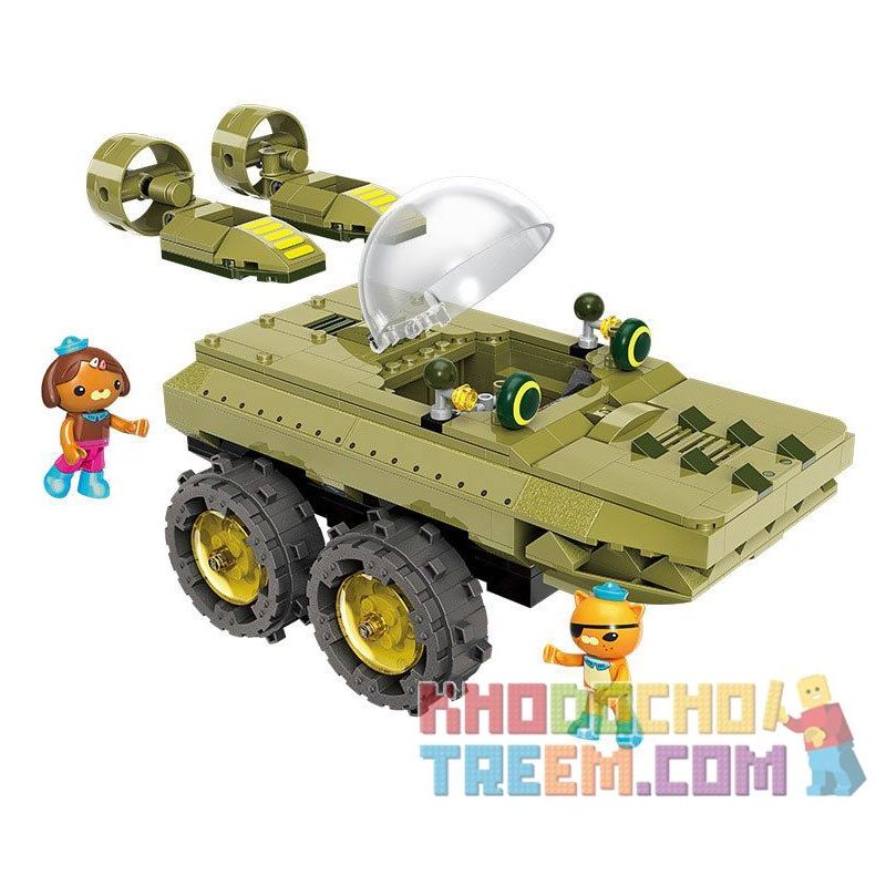 Enlighten 3713 Qman 3713 KEEPPLEY 3713 Xếp hình kiểu Lego OCTONAUTS Octonauts Xe tăng cá sấu 330 khối Enlighten 3713 Qman 3713 KEEPPLEY 3713 Xếp hình kiểu Lego OCTONAUTS Octonauts Xe tăng cá sấu 330 khối