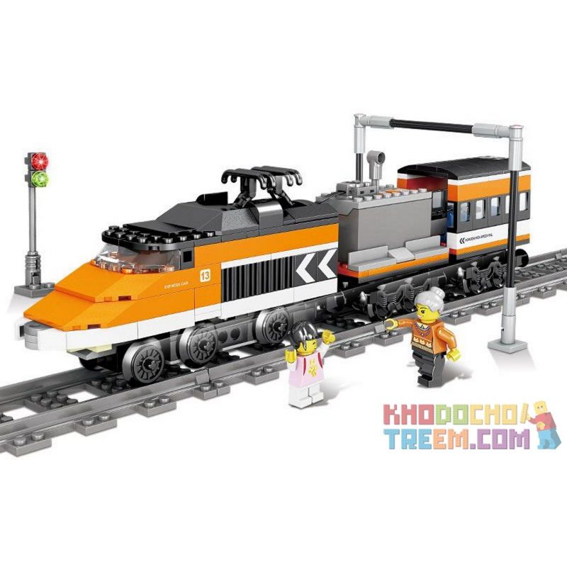 Kazi KY98234 98234 Xếp hình kiểu Lego TRAINS City Train Skyline High-speed Train (small) Tàu Cao Tốc Skyline (nhỏ) 326 khối Kazi KY98234 98234 Xếp hình kiểu Lego TRAINS City Train Skyline High-speed Train (small) Tàu Cao Tốc Skyline (nhỏ) 326 khối