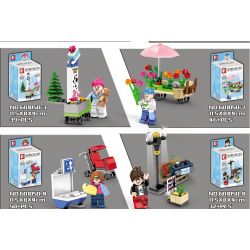 SEMBO 601050 non  CƯ DÂN THÀNH PHỐ 8 bộ đồ chơi xếp lắp ráp ghép mô hình City 325 khối SEMBO 601050 non  CƯ DÂN THÀNH PHỐ 8 bộ đồ chơi xếp lắp ráp ghép mô hình City 325 khối