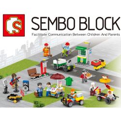 SEMBO 601050 non  CƯ DÂN THÀNH PHỐ 8 bộ đồ chơi xếp lắp ráp ghép mô hình City 325 khối SEMBO 601050 non  CƯ DÂN THÀNH PHỐ 8 bộ đồ chơi xếp lắp ráp ghép mô hình City 325 khối