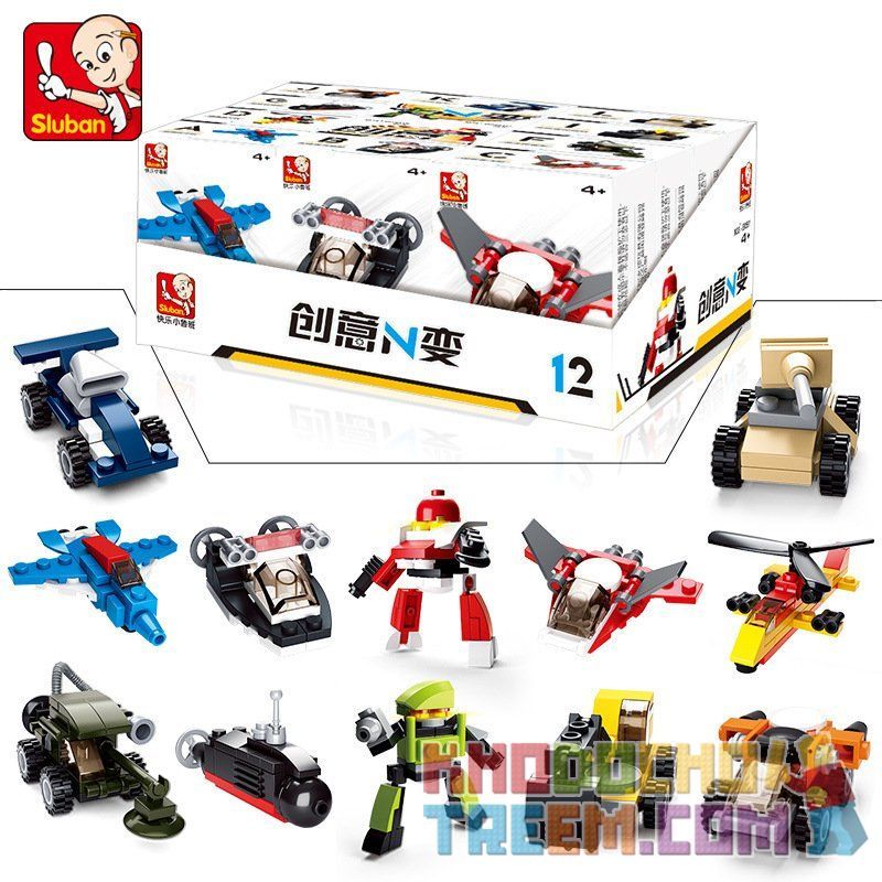 SLUBAN M38-B0591 B0591 0591 M38B0591 38-B0591 non  CÁC PHƯƠNG TIỆN CHIẾN ĐẤU bộ đồ chơi xếp lắp ráp ghép mô hình Creator Sáng Tạo 323 khối