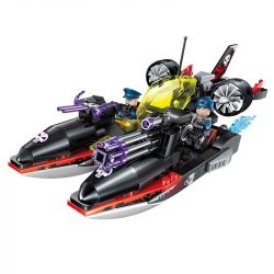 Enlighten 2711 Qman 2711 non  CUỘC TẤN CÔNG CỦA THUYỀN CÁ MẬP bộ đồ chơi xếp lắp ráp ghép mô hình The High-Tech Era Kỷ Nguyên Công Nghệ Cao 317 khối