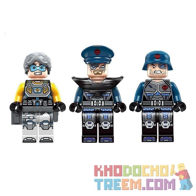 Enlighten 2711 Qman 2711 non  CUỘC TẤN CÔNG CỦA THUYỀN CÁ MẬP bộ đồ chơi xếp lắp ráp ghép mô hình The High-Tech Era Kỷ Nguyên Công Nghệ Cao 317 khối