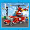 SEMBO 603035 non  MÁY BAY TRỰC THĂNG CHỮA CHÁY bộ đồ chơi xếp lắp ráp ghép mô hình Fire Rescure FIRE FRONTLINE Cứu Hỏa 317 khối