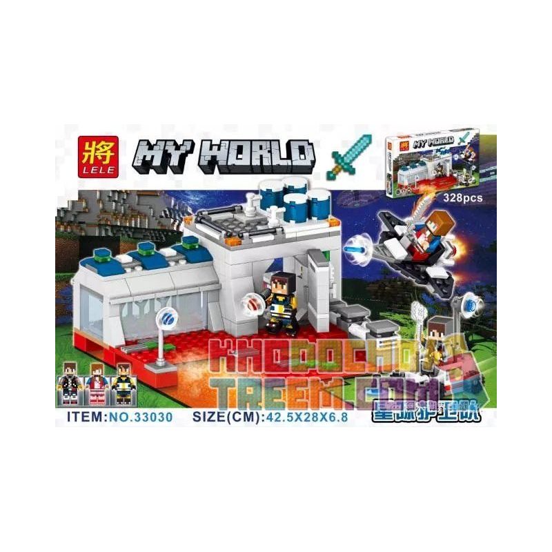 LELE 33030 non Lego VỆ BINH SAO bộ đồ chơi xếp lắp ráp ghép mô hình Minecraft MY WORLD Game Xây Dựng 328 khối