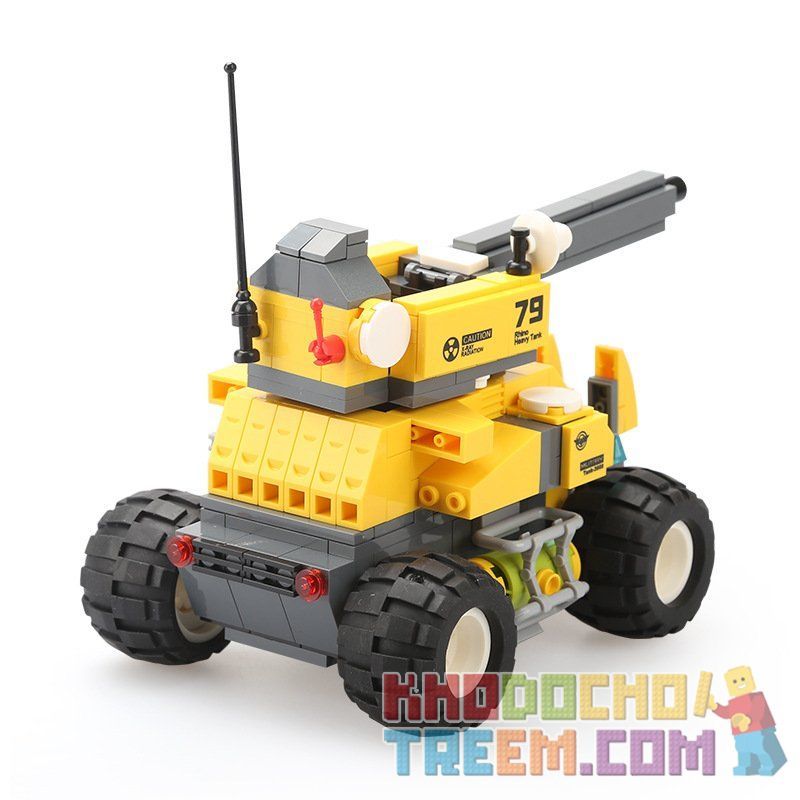 WANGE 3668 non  XE TĂNG RHINOCEROS bộ đồ chơi xếp lắp ráp ghép mô hình Advanced Military ADVANCED MILITARY RHINO HEAVY TANK Quân Đội Công Nghệ Cao 322 khối