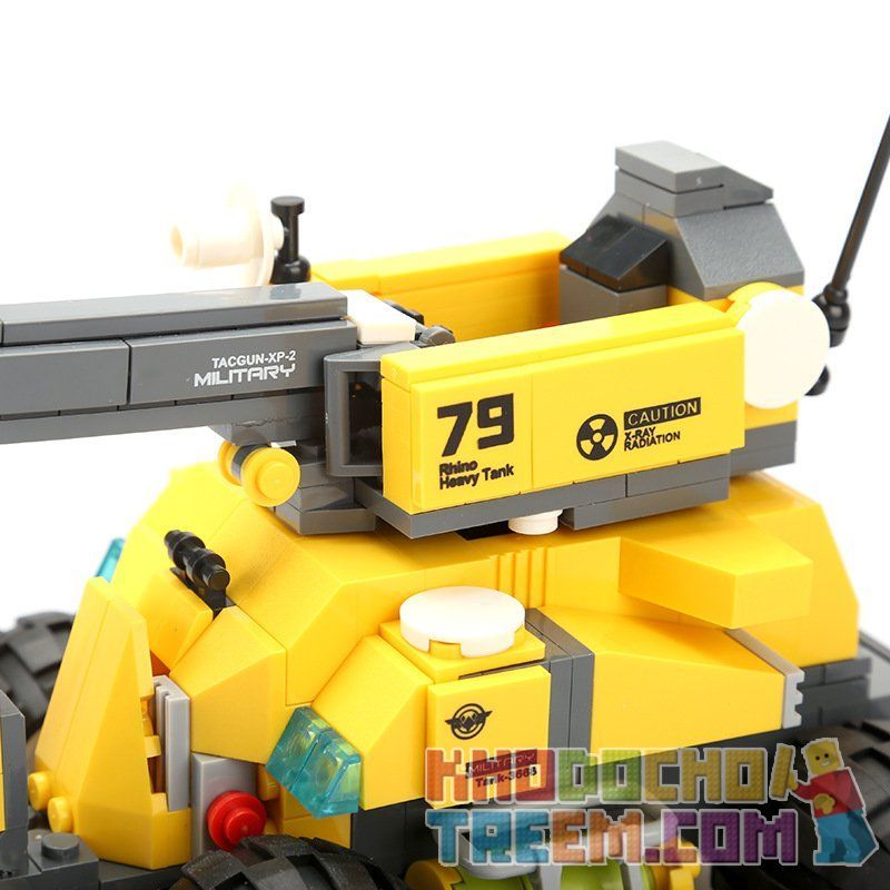 WANGE 3668 non  XE TĂNG RHINOCEROS bộ đồ chơi xếp lắp ráp ghép mô hình Advanced Military ADVANCED MILITARY RHINO HEAVY TANK Quân Đội Công Nghệ Cao 322 khối