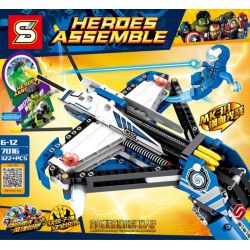 SHENG YUAN SY 7016 Xếp hình kiểu Lego SUPER HEROES Herose Assemble MK38 Steel Súng Bắn Tên Của Siêu Anh Hùng 322 khối