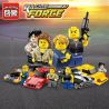 Enlighten 1225 1226 1227 1228 Qman 1225 1226 1227 1228 non  FAST AND FURIOUS CAR 4 bộ đồ chơi xếp lắp ráp ghép mô hình Racing RACING FORCE FAST FURIOUS Cuộc Đua 318 khối
