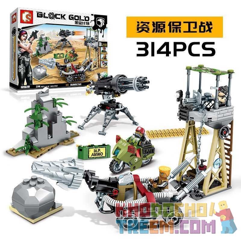 SEMBO 11707 non  BẢO VỆ TÀI NGUYÊN bộ đồ chơi xếp lắp ráp ghép mô hình Black Gold Cuộc Chiến Vàng Đen 314 khối SEMBO 11707 non  BẢO VỆ TÀI NGUYÊN bộ đồ chơi xếp lắp ráp ghép mô hình Black Gold Cuộc Chiến Vàng Đen 314 khối