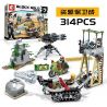 SEMBO 11707 non  BẢO VỆ TÀI NGUYÊN bộ đồ chơi xếp lắp ráp ghép mô hình Black Gold Cuộc Chiến Vàng Đen 314 khối