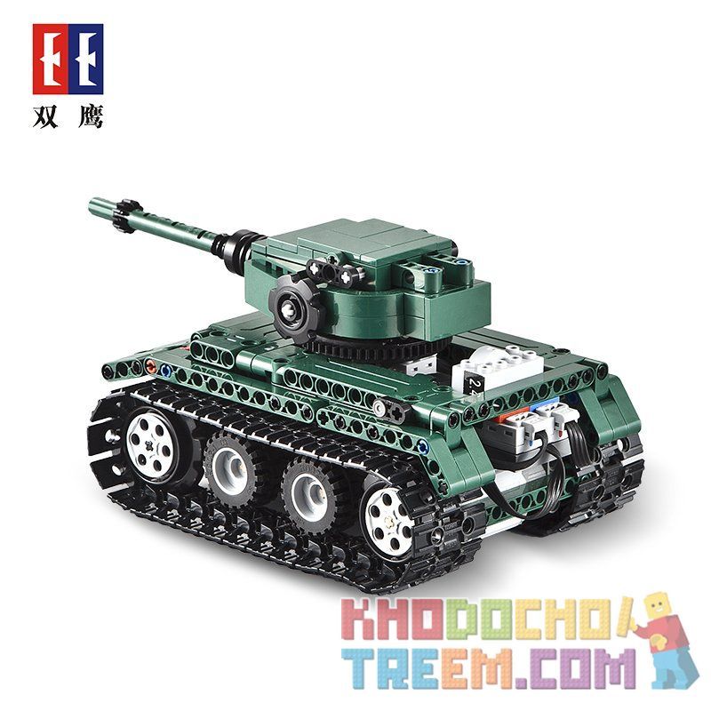 DOUBLEE CADA C51018 51018 non  XE TĂNG TIGER HẠNG NẶNG bộ đồ chơi xếp lắp ráp ghép mô hình  TIGER 1 TANK Kỹ Thuật Công Nghệ Cao Mô Hình Phương Tiện 313 khối
