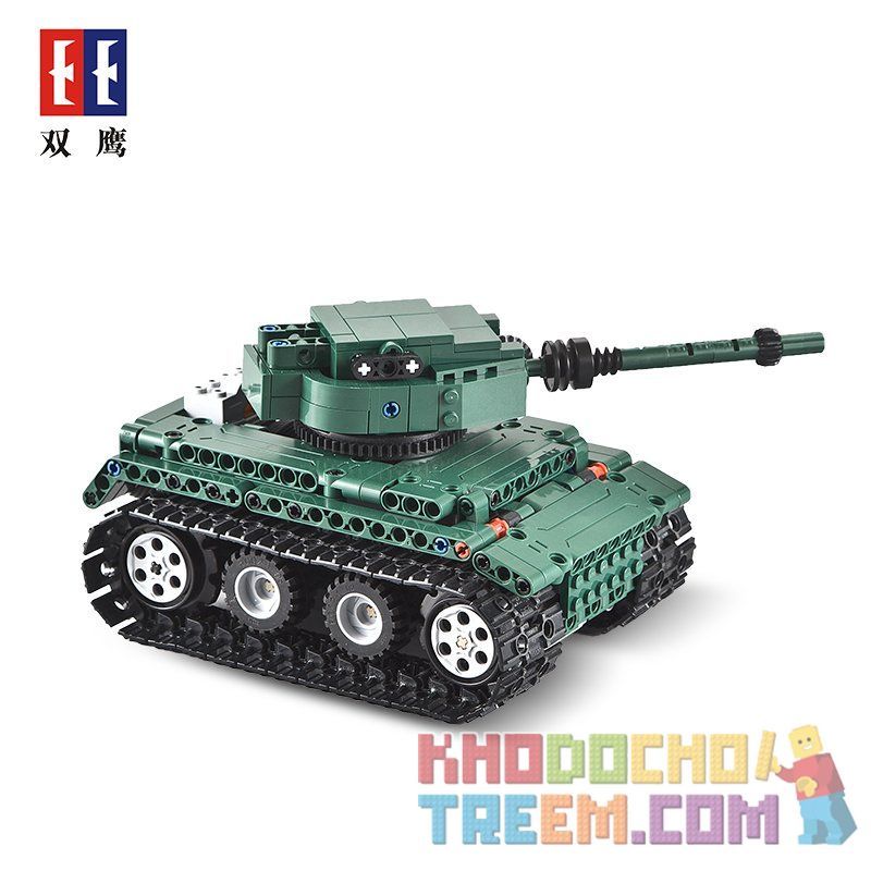 DOUBLEE CADA C51018 51018 non  XE TĂNG TIGER HẠNG NẶNG bộ đồ chơi xếp lắp ráp ghép mô hình  TIGER 1 TANK Kỹ Thuật Công Nghệ Cao Mô Hình Phương Tiện 313 khối