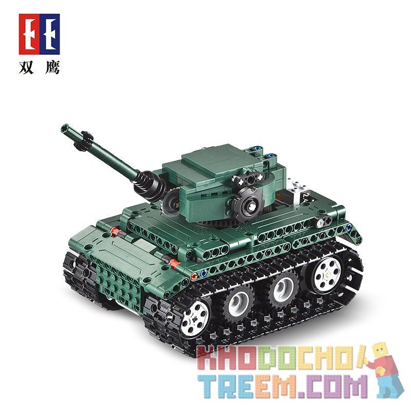 DOUBLEE CADA C51018 51018 non  XE TĂNG TIGER HẠNG NẶNG bộ đồ chơi xếp lắp ráp ghép mô hình  TIGER 1 TANK Kỹ Thuật Công Nghệ Cao Mô Hình Phương Tiện 313 khối