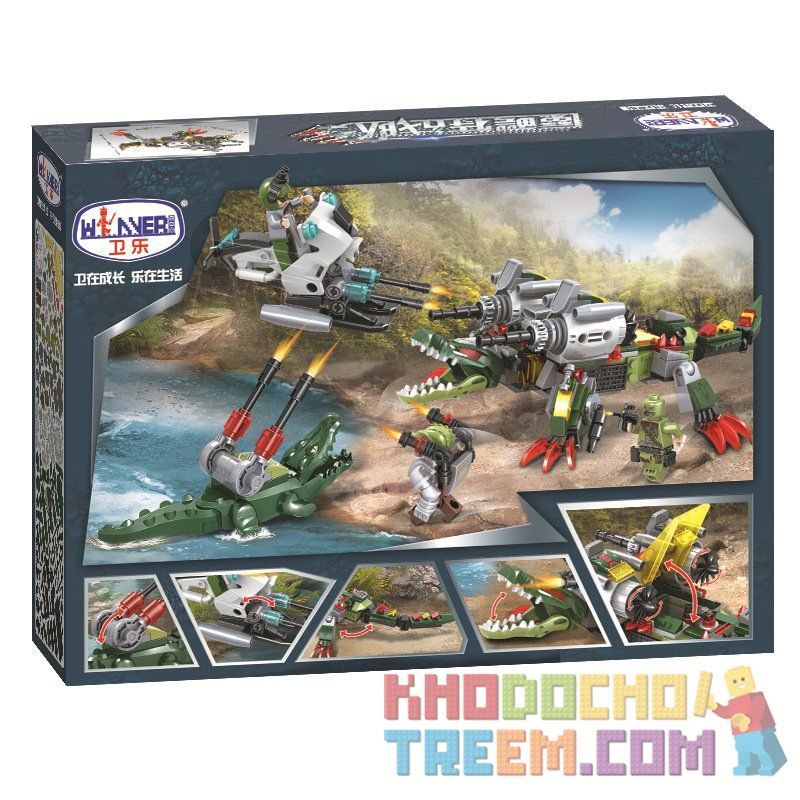 Winner 5059 non  ĐỘI ĐẶC NHIỆM CÁ SẤU bộ đồ chơi xếp lắp ráp ghép mô hình Swat Special Force CROCODILE SPECIAL FORCES 310 khối
