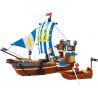 GUDI 9114 non  CHIẾN HẠM HOÀNG GIA bộ đồ chơi xếp lắp ráp ghép mô hình Pirates Of The Caribbean LEGEND OF PIRATES ROYAL WARSHIP VASA Cướp Biển Vùng Caribe 312 khối