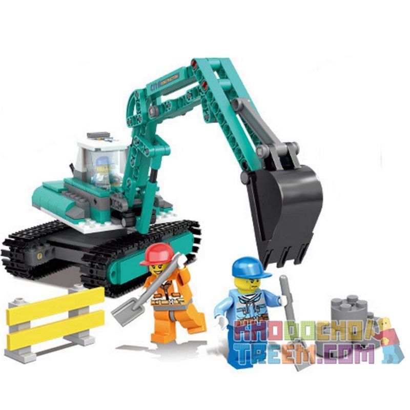 Kazi KY80453 80453 non Lego MÁY XÚC-01X XÚC-02R bộ đồ chơi xếp lắp ráp ghép mô hình City CONSTRUCTION Thành Phố 342 khối