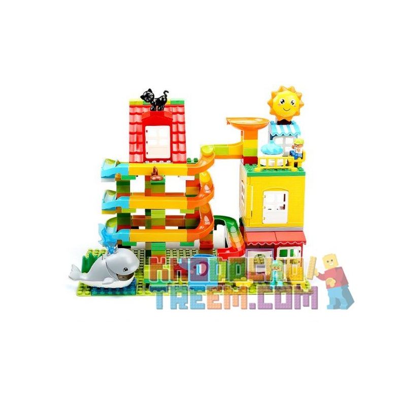Feelo 1648 Xếp hình kiểu LEGO Duplo Large grain tube holder to the sea ống hạt lớn chủ để biển cả 242 khối Feelo 1648 Xếp hình kiểu LEGO Duplo Large grain tube holder to the sea ống hạt lớn chủ để biển cả 242 khối