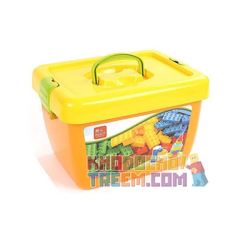 FEELO 1622A Xếp hình kiểu    Creative Puzzle Xếp Hình Sáng Tạo 125 khối
