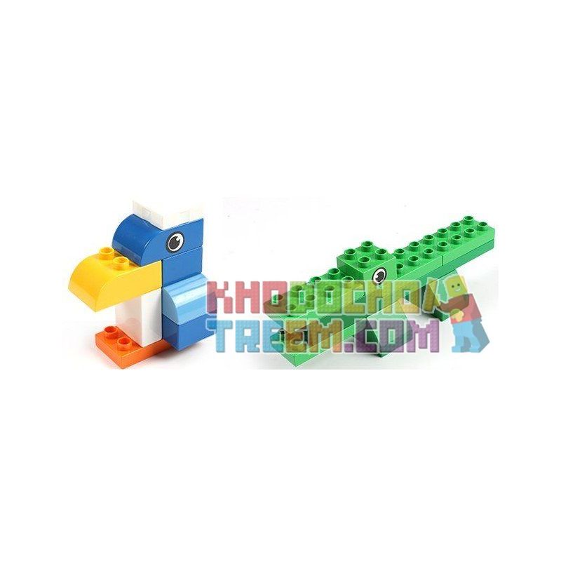 FEELO 1622A Xếp hình kiểu    Creative Puzzle Xếp Hình Sáng Tạo 125 khối