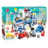 FEELO 1628 Xếp hình kiểu    Police Station Lắp Ráp Trụ Sở Cảnh Sát 140 khối