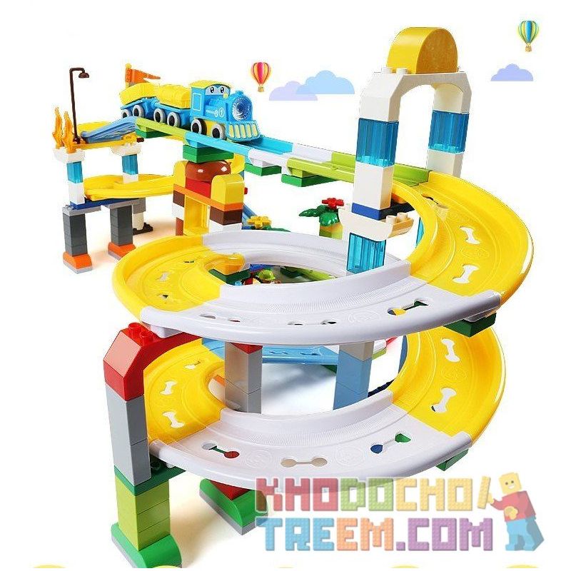 FEELO 1660D Xếp hình kiểu    Roller Coaster Tàu Lượn Siêu Tốc 200 khối