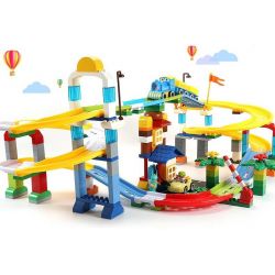 FEELO 1660D Xếp hình kiểu    Roller Coaster Tàu Lượn Siêu Tốc 200 khối