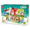 FEELO 1629 Xếp hình kiểu    Children's Kitchen Lắp Ráp Nhà Bếp Trẻ Em 83 khối