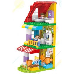 FEELO 1629 Xếp hình kiểu    Children's Kitchen Lắp Ráp Nhà Bếp Trẻ Em 83 khối