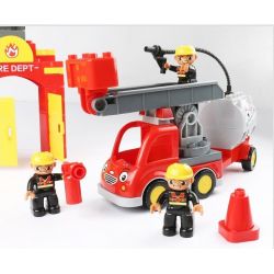 FEELO 1661D Xếp hình kiểu    City ​​fire Brigade đội Cứu Hỏa Thành Phố 118 khối