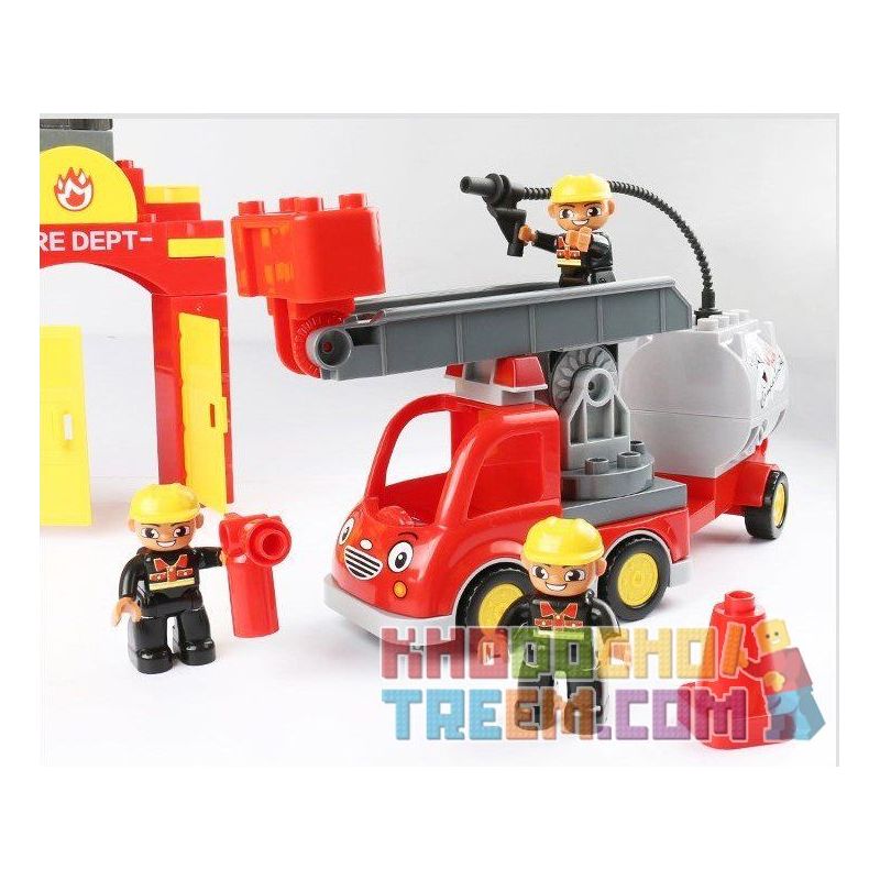 FEELO 1661D Xếp hình kiểu    City ​​fire Brigade đội Cứu Hỏa Thành Phố 118 khối