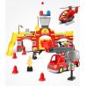 FEELO 1661D Xếp hình kiểu    City ​​fire Brigade đội Cứu Hỏa Thành Phố 118 khối