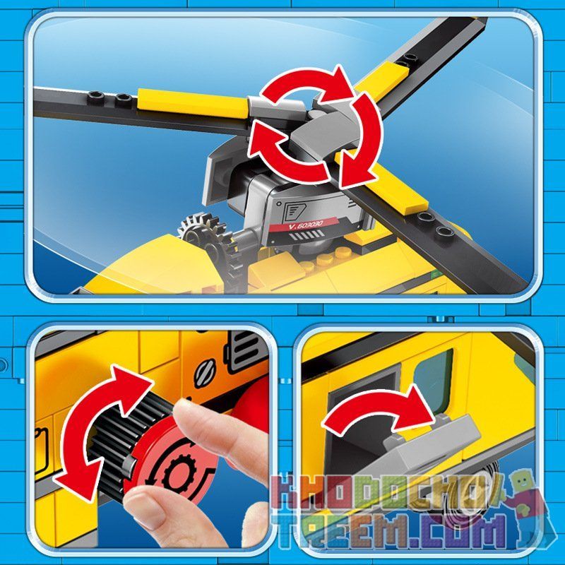 SEMBO 603030 non  TRỰC THĂNG CỨU HỘ bộ đồ chơi xếp lắp ráp ghép mô hình Rescue Team Đội Cứu Hộ 324 khối SEMBO 603030 non  TRỰC THĂNG CỨU HỘ bộ đồ chơi xếp lắp ráp ghép mô hình Rescue Team Đội Cứu Hộ 324 khối