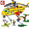 SEMBO 603030 non Lego TRỰC THĂNG CỨU HỘ bộ đồ chơi xếp lắp ráp ghép mô hình Rescue Team Đội Cứu Hộ 324 khối