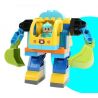 FEELO 1614 Xếp hình kiểu    Excavator Robot Assembly Lắp Ráp Robot Máy Xúc 36 khối