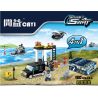 CAYI 1502 Xếp hình kiểu  SWAT SPECIAL FORCE 4 In 1 Van, Command Post, Boat, Helicopter 4 Trong 1 Van, Bộ Chỉ Huy, Thuyền, Máy Bay Trực Thăng 321 khối