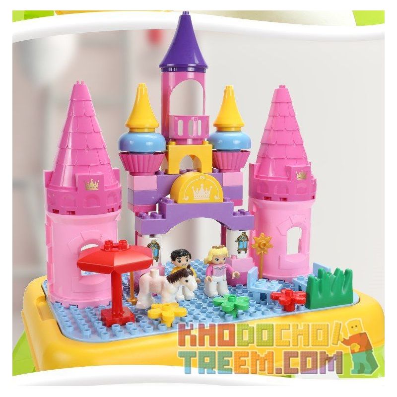 Feelo 1617 Xếp hình kiểu LEGO Duplo Castle of princess sleeping in the forest lâu đài của công chúa ngủ trong rừng 67 khối Feelo 1617 Xếp hình kiểu LEGO Duplo Castle of princess sleeping in the forest lâu đài của công chúa ngủ trong rừng 67 khối