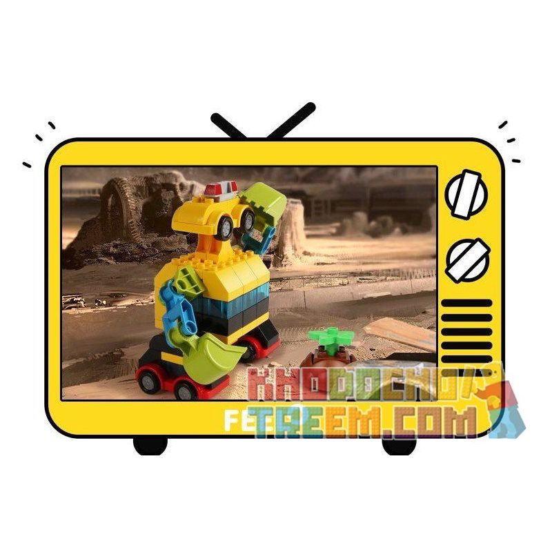 FEELO 1607 Xếp hình kiểu    Alien Robot Wall - E Robot Ngoài Hành Tinh Wall - E 65 khối